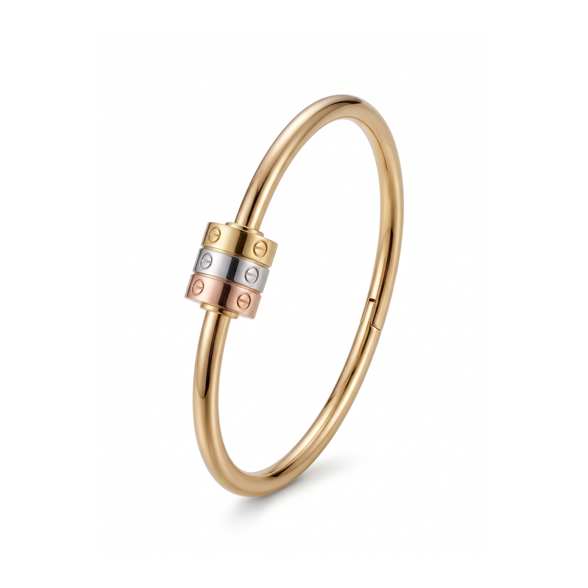Bracelet Jonc L'Aura Tri-Or Éclat