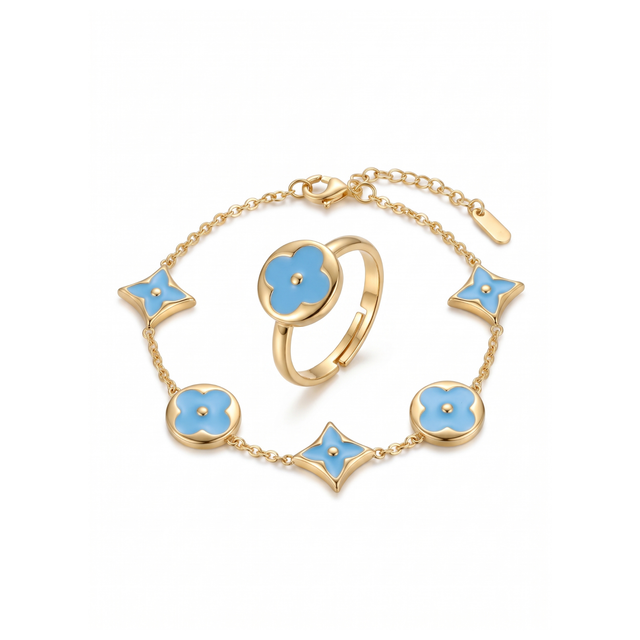 Pulsera y Anillo Ciel Botanique