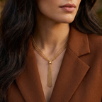 Essence Perlée Minimal Lariat Necklace
