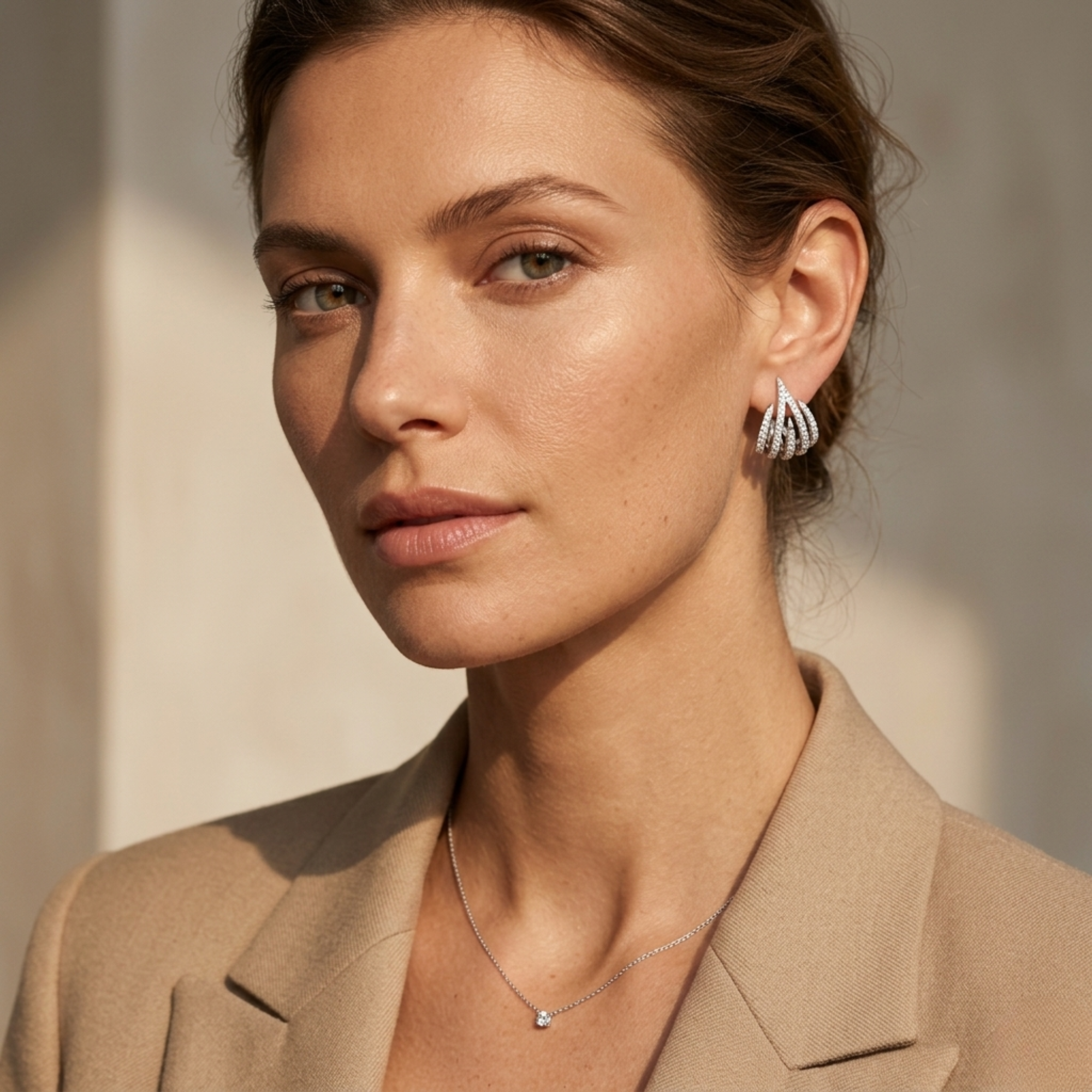 Boucles d'oreilles Essence Flamboyante Minimal Spike