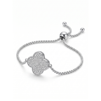 Pulseira Trèfle Pavé Éclat com Silhueta Sublime