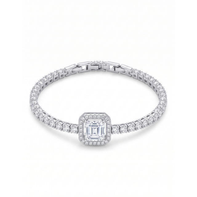 Bracelet Tennis Éclat Baguette