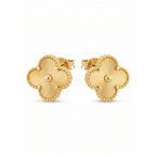 Boucles d'oreilles Trèfle 100 % Acier plaqué Or 18K