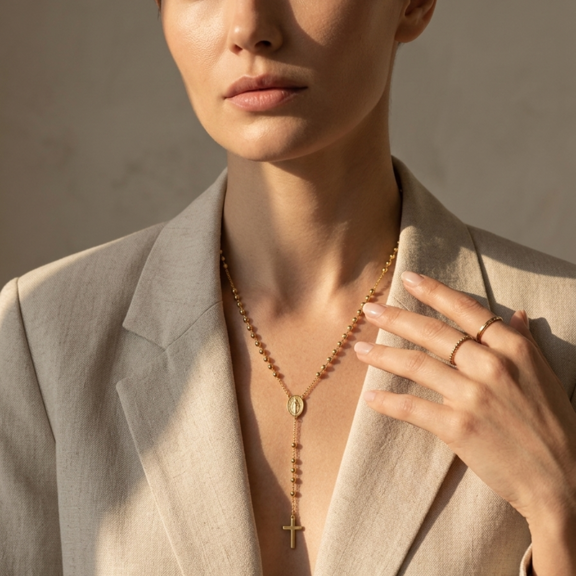 Collier Le Ciel Étoilé Style Chapelet Classique