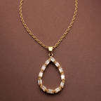 Collar Goutte Baguette Solaire