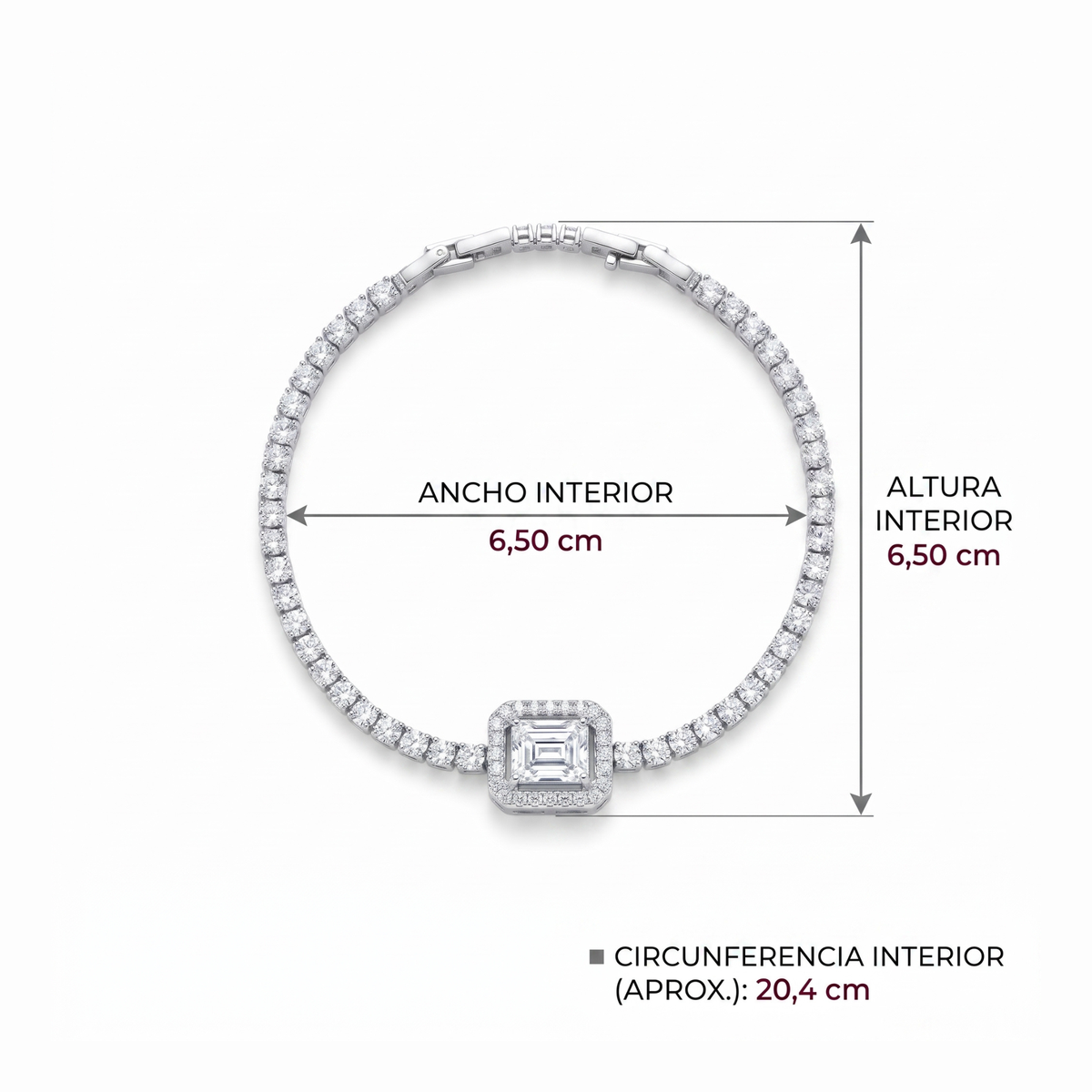 Pulsera Tennis Éclat Baguette