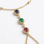 Handarmband Trio Chromatique & Halo Pavé Solaire