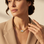 Collier Essence Divine Motif Œil Ancien
