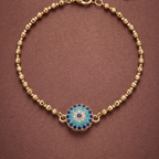 Riviera Blue Perles & Protective Eye Bracelet