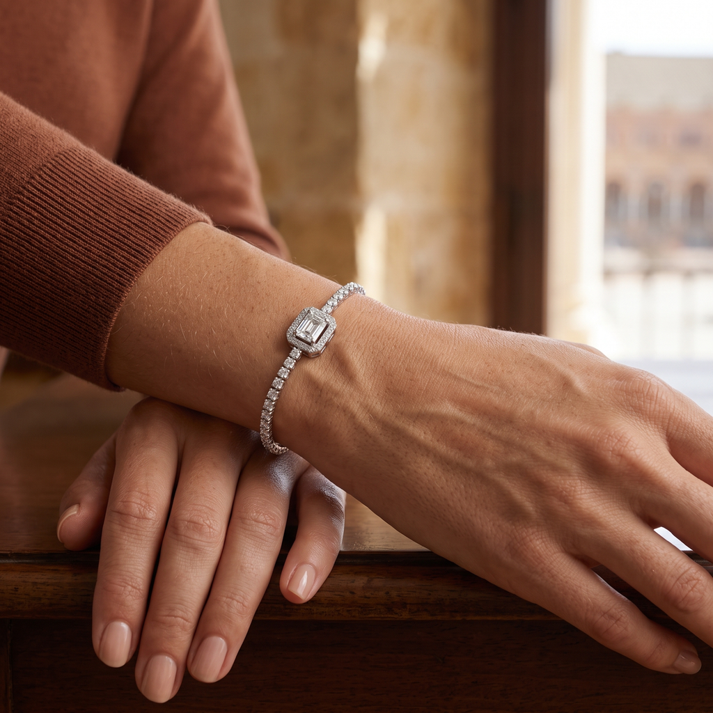 Pulsera Tennis Éclat Baguette