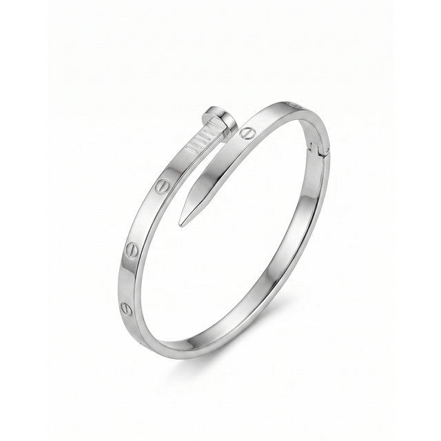 Brazalete Bangle Éclipse Argentée Moderne