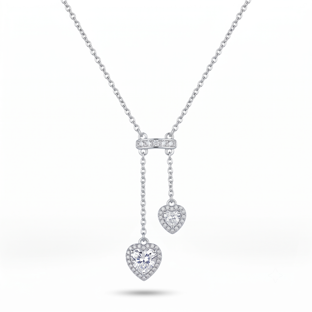 Duo d'Amour Drop Necklace