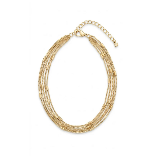 Collar Multi-Rangs Cascade Solaire