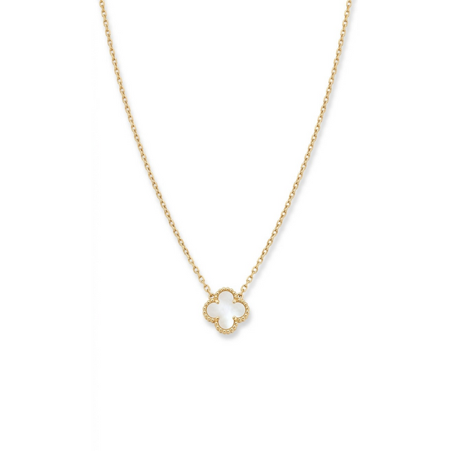 Collar Trèfle Lumière Blanche