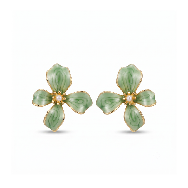 Sage Éclat Garden Earrings