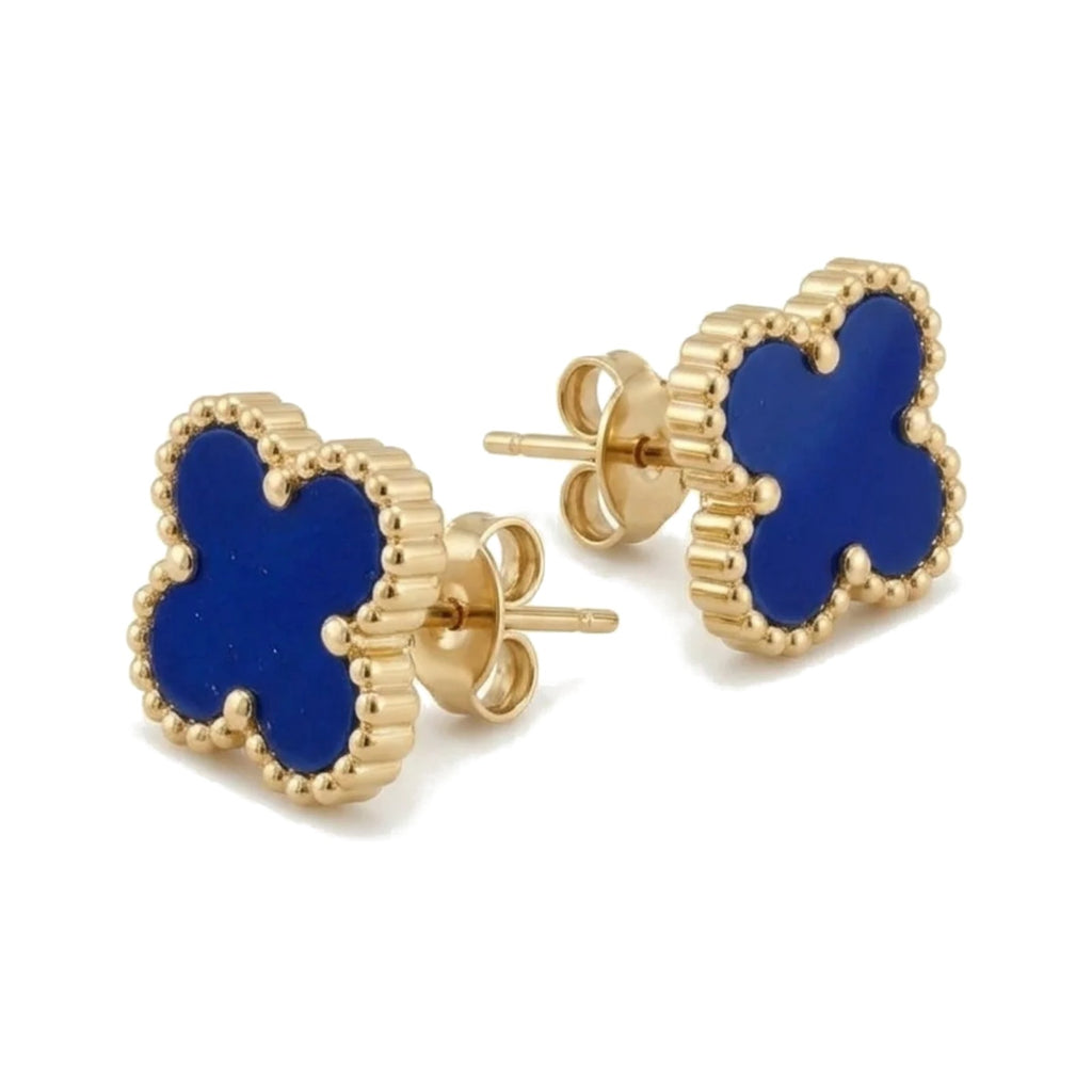 Pendientes Trèfle Signature azul intenso