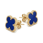 Pendientes Trèfle Signature azul intenso