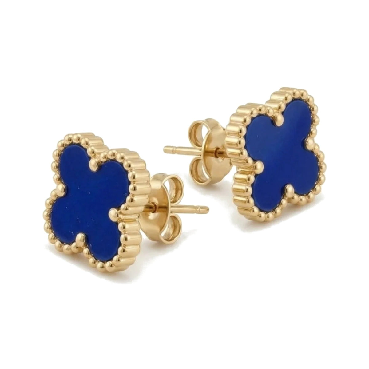 Pendientes Trèfle Signature azul intenso