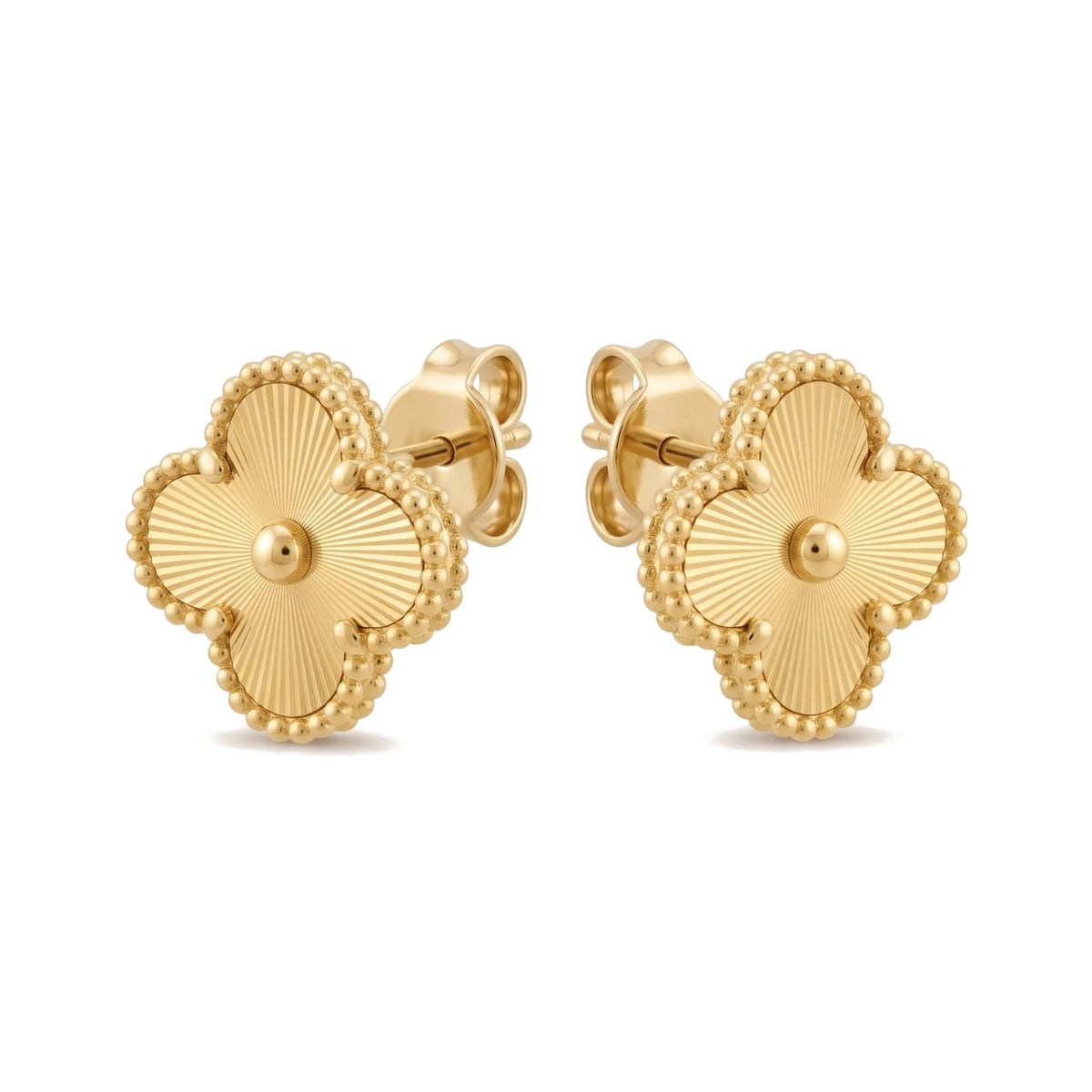 Pendientes Trèfle Signature dorados