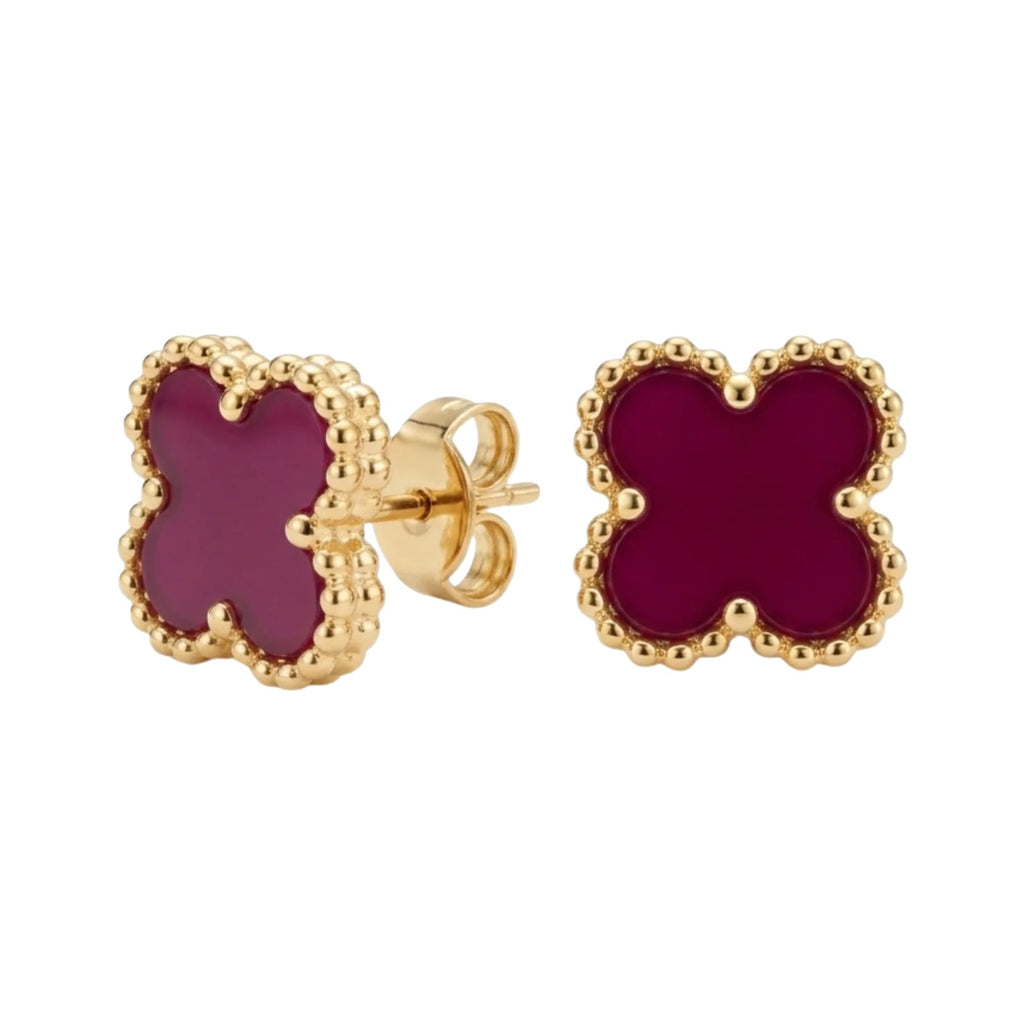 Pendientes Trèfle Signature magenta