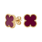 Pendientes Trèfle Signature magenta