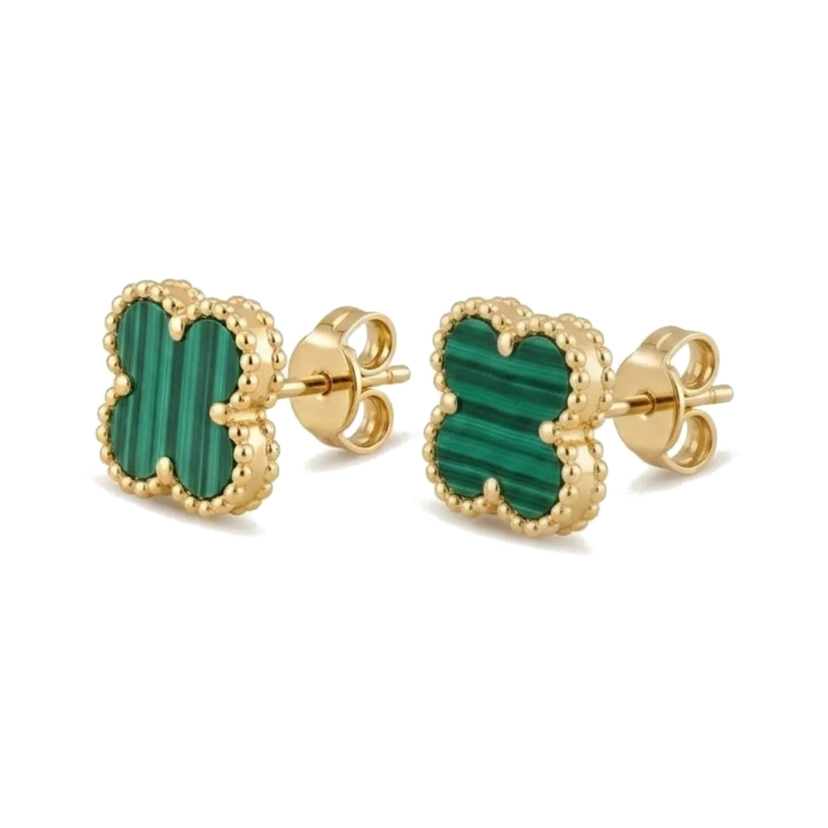 Pendientes Trèfle Signature verdes