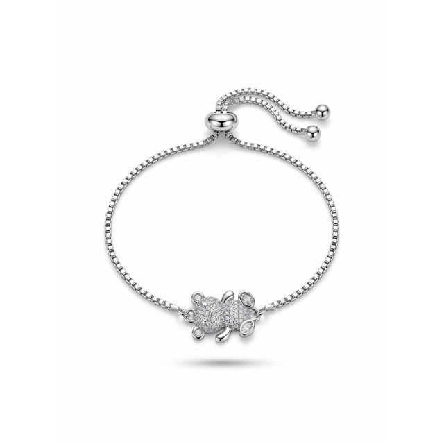 Bracelet ajustable Ourson Pavé Éclat