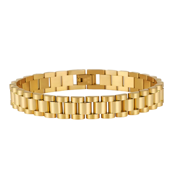 Bracelet en or de luxe – 100 % acier inoxydable avec finition polie