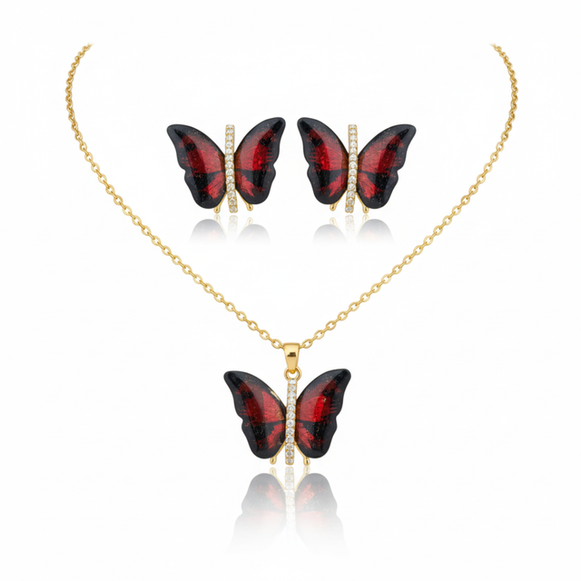 Désir Necklace and Earrings Set