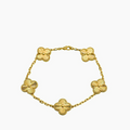 Pulsera Flora de Acero Inoxidable Oro – Diseño Exclusivo