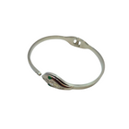 Pulsera Rígida Diseño Serpiente con Esmaltes y Circonitas - 100% Acero Bañado en Rodio