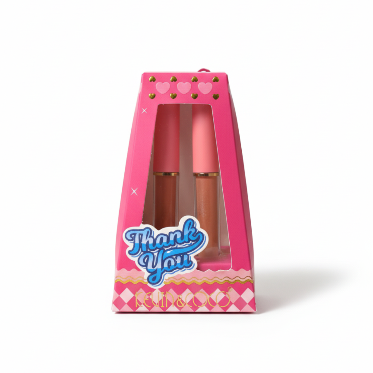Set de 4 Brillos de Labios "Thank You" de KEVIN & COCO