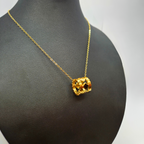 Conjunto Lujo de Diseño Geométrico (Collar, Pendientes y Pulsera) - 100% Acero Bañado en Oro 18K