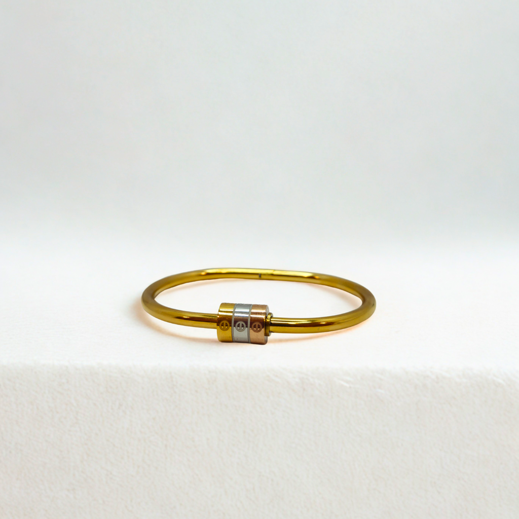 Conjunto de Tréboles de Cuatro Hojas de Colores (Collar, Pulsera y Pendientes) - 100% Acero Bañado en Oro 18K