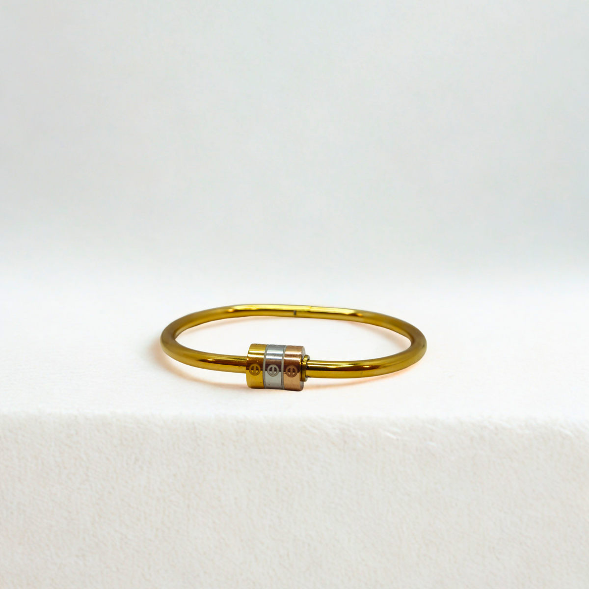 Conjunto de Tréboles de Cuatro Hojas de Colores (Collar, Pulsera y Pendientes) - 100% Acero Bañado en Oro 18K