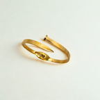 Conjunto de Joyería Círculo con Detalles Grabados 100% Acero Bañado en Oro 18K