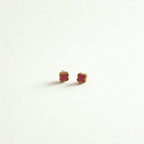 Conjunto de Joyería Trébol Rosa Fucsia 100% Acero Bañado en Oro 18K