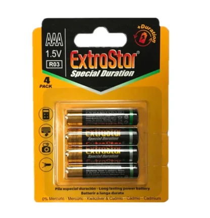 ExtraStar AAA 1.5V Pack 4