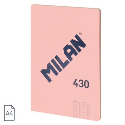 Milan 430 Cuaderno A4 5X5 Rosa