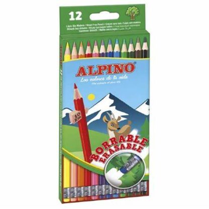 Alpino 12 Colores Con Goma